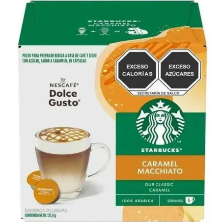 Caramel Macchiato STARBUCKS 6 + 6 cápsulas Dolce Gusto
