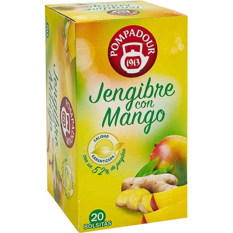 Jengibre con Mango , 20 bolsitas Pompadour Jengibre con Mango , 20 bolsitas Pompadour