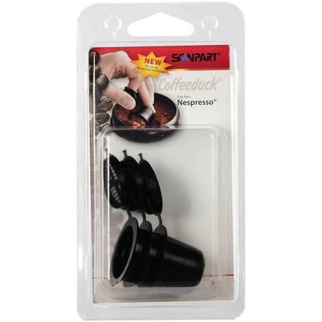 Coffeduck Nespresso, 3 cápsulas recargables con café molido Scanpart