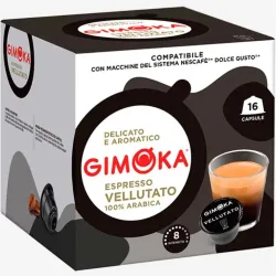 Espresso Gimoka  Dolce Gusto compatible 16 cápsulas