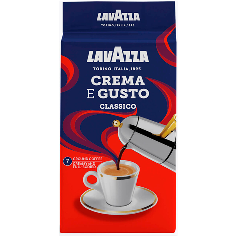 Lavazza Café Molido Crema y Gusto Clásico 250 gramos Lavazza Café Molido Crema y Gusto Clásico 250 gramos