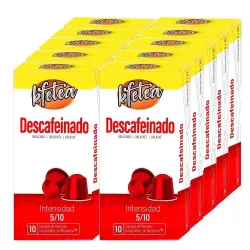 10 cajas de Descafeinado Kfetea Nespresso 100 cápsulas