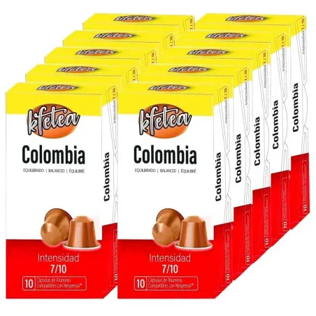 Colombia Kfetea Nespresso 10 cajas de 10 cápsulas compatibles