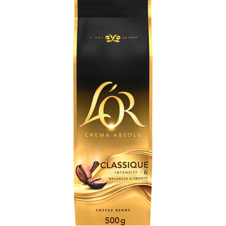 Classique L'or Crema Absolu Café en grano 500 gr
