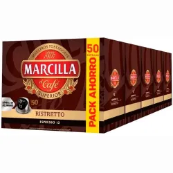 Ristretto Marcilla 5 cajas de 50 cápsulas compatibles Nespresso