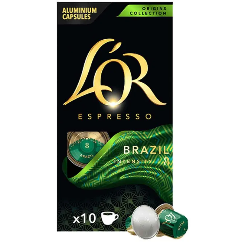 Brasil 10 capsulas aluminio compatibles Nespresso Brasil 10 capsulas aluminio compatibles Nespresso