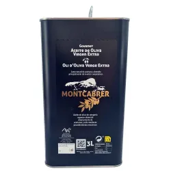 Aceite Montcabrer  Virgen Extra 3 litros procedencia Comunidad Valenciana