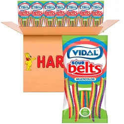 caja Cintas multicolor Haribo  14 bolsas de 90 gr