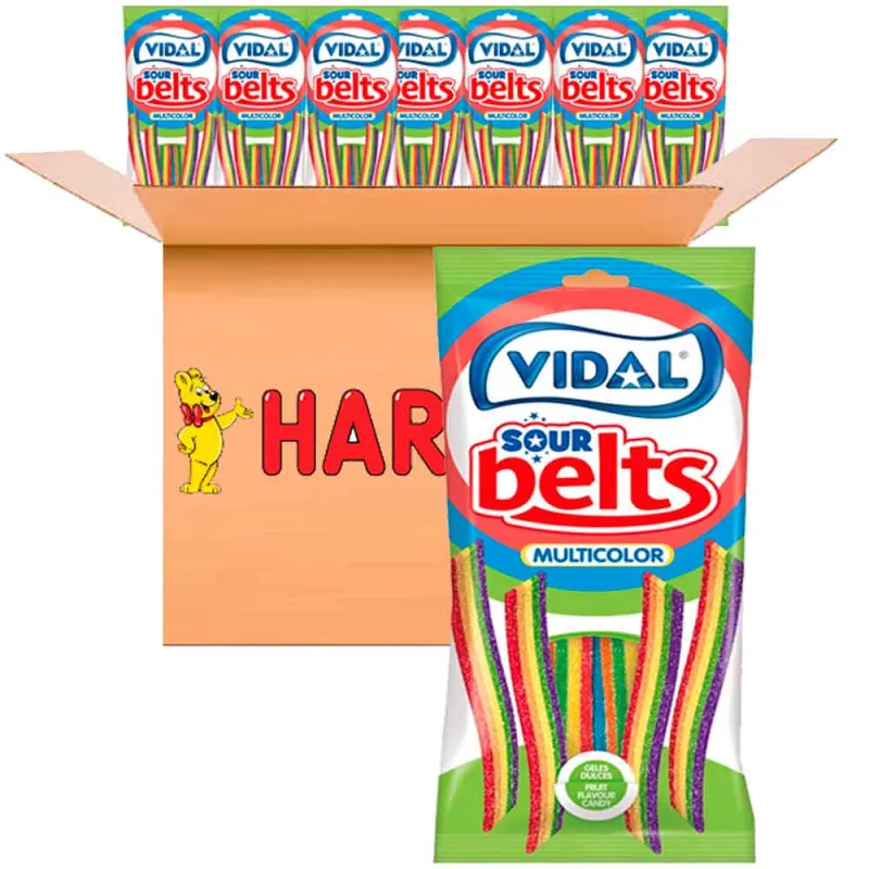 caja Cintas multicolor Haribo 14 bolsas de 90 gr caja Cintas multicolor Haribo 14 bolsas de 90 gr