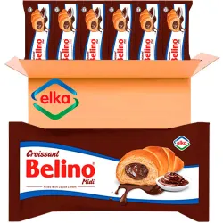 vaja de Croissants rellenos de Chocolate Belino , caja de 20 unidades de 60 gr