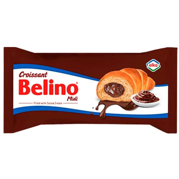 Croissants rellenos de Chocolate (20 unidades de 60g) | Elka Belino