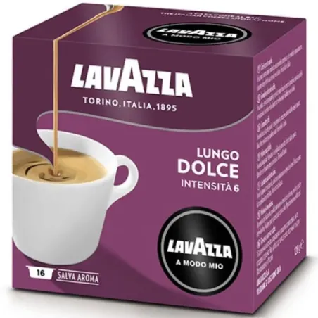 Café Lungo Dolce 16 cápsulas | Lavazza A Modo Mio