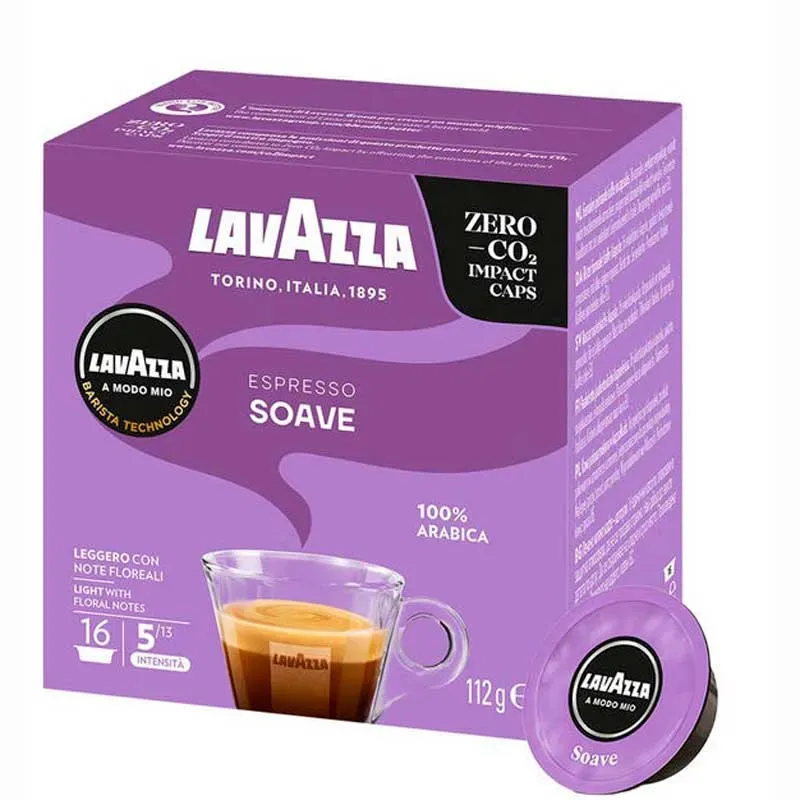 Café Soave 16 cápsulas | Lavazza A Modo Mio Café Soave 16 cápsulas | Lavazza A Modo Mio