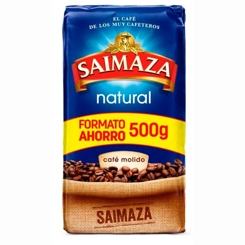 Saimaza molido Natural  Mezcla   Formato Ahorro 500 gramos