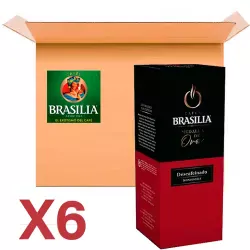 Café Descafeinado 6 cajas x 25 unidades| Brasilia Medalla de Oro