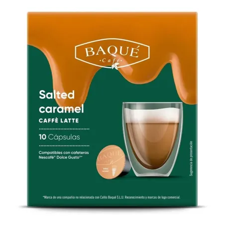 Caffè Latte Salted Caramel Baqué 10 cápsulas compatibles Dolce Gusto