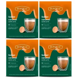 Caffè Latte Salted Caramel Baqué 40 cápsulas compatibles Dolce Gusto