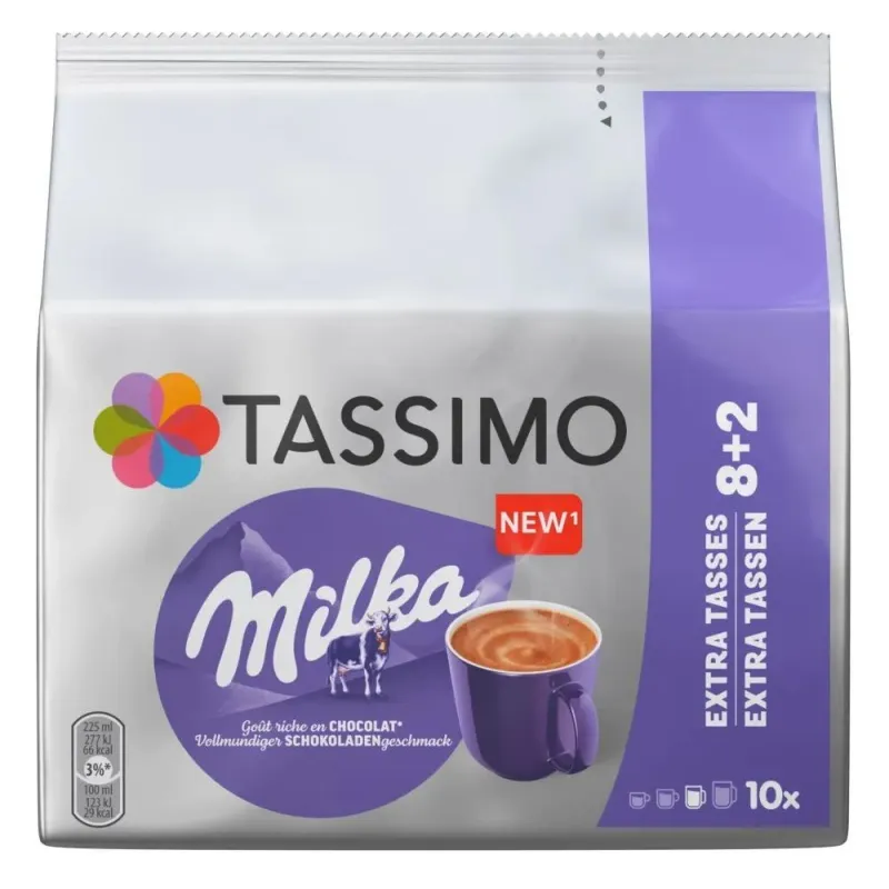 Chocolate Milka 10 Tdisc para el sistema de capsulas Tassimo
