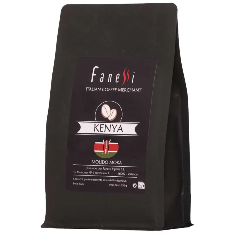 Kenya Fanessi origenes 250 gr café en grano puro Africa Kenya Fanessi origenes 250 gr café en grano puro Africa