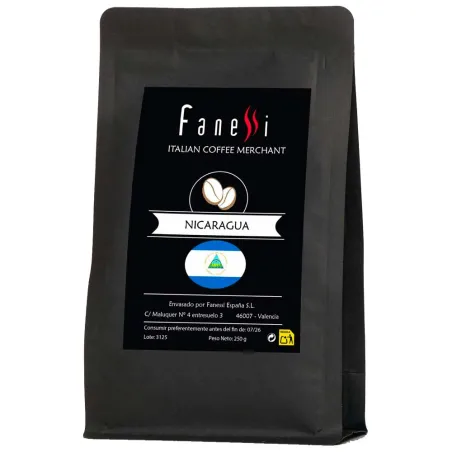 Nicaragua Fanessi origenes 250 gr café en grano calidad y sabor