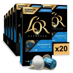 Descafeinado L'or 20 cajas compatible Nespresso 200 cápsulas MERCADONA