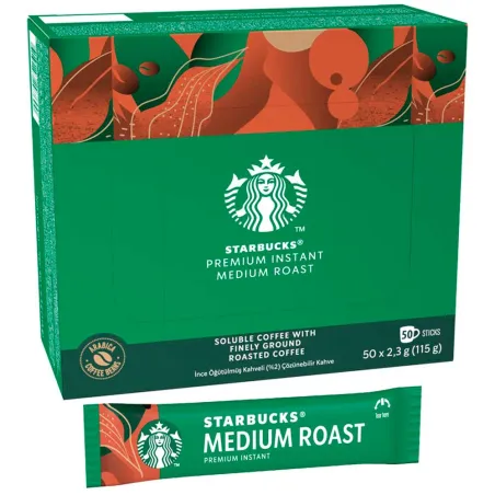 Starbucks café Soluble Medium Roast caja de 50 sobres de 2,3 gramos