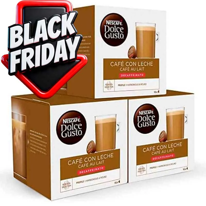 oferta black friday Cafe con leche Descafeinado Pack 3