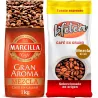 Marcilla Gran Aroma Mezcla y Kfetea Mezcla 2 kilos de  café en grano