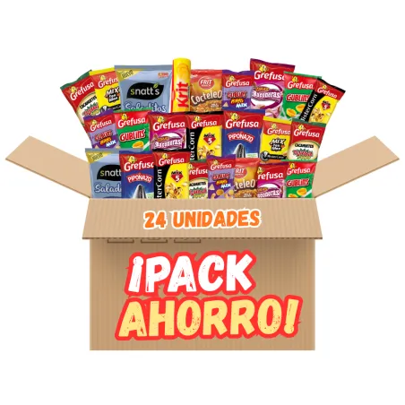 Picoteo Mix - Pack Ahorro de Snacks Variados (24 unidades)