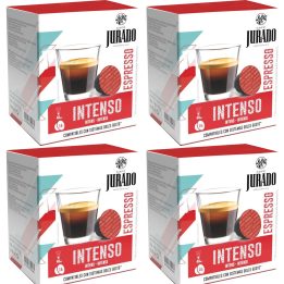 4 cajas Intenso de Café Jurado para Dolce Gusto 16 cápsulas