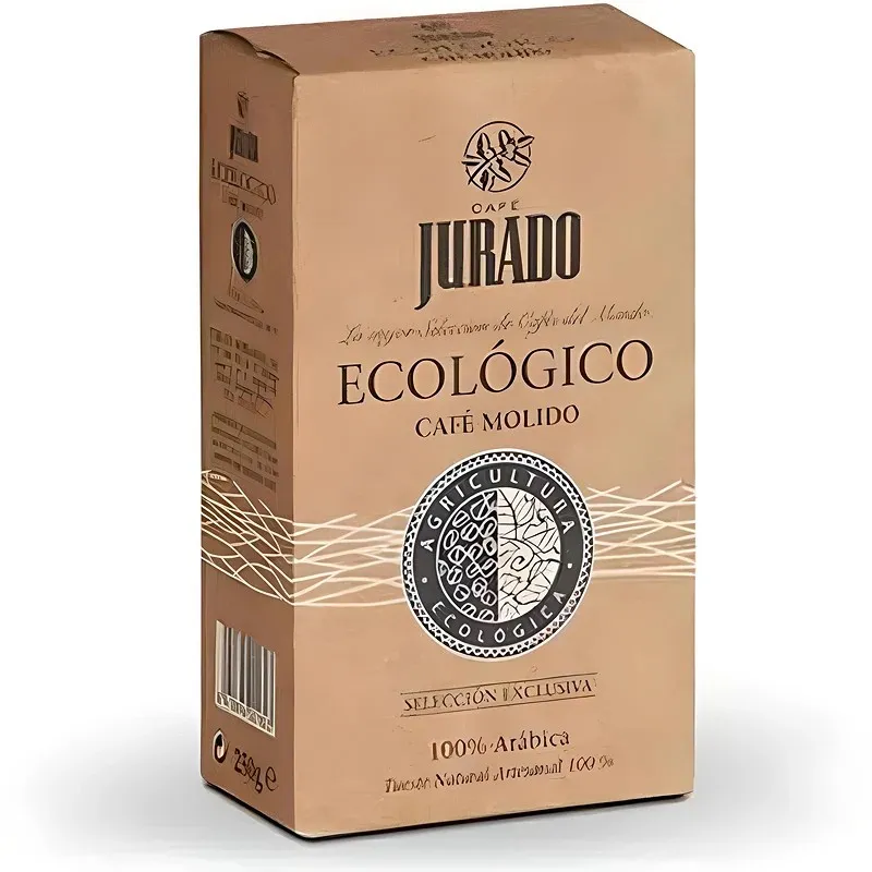 Natural Ecológico Café molido Jurado Cafés del mundo. 250 gr.
