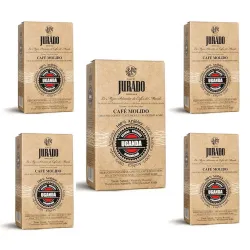 Pack de 5 Uganda Café molido de Café Jurado. Cafes del mundo. 250g