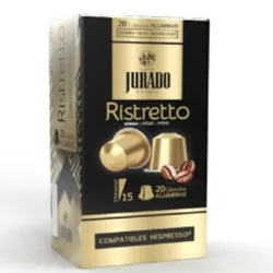 Ristretto Café Jurado, 20 cápsulas aluminio para Nespresso