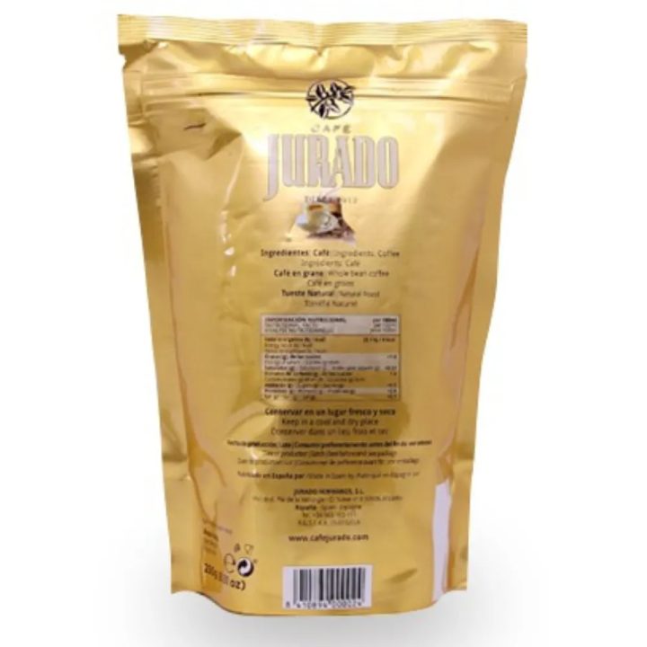 Café en Grano Natural Selección Jurado 250gr Tueste Natural doypack