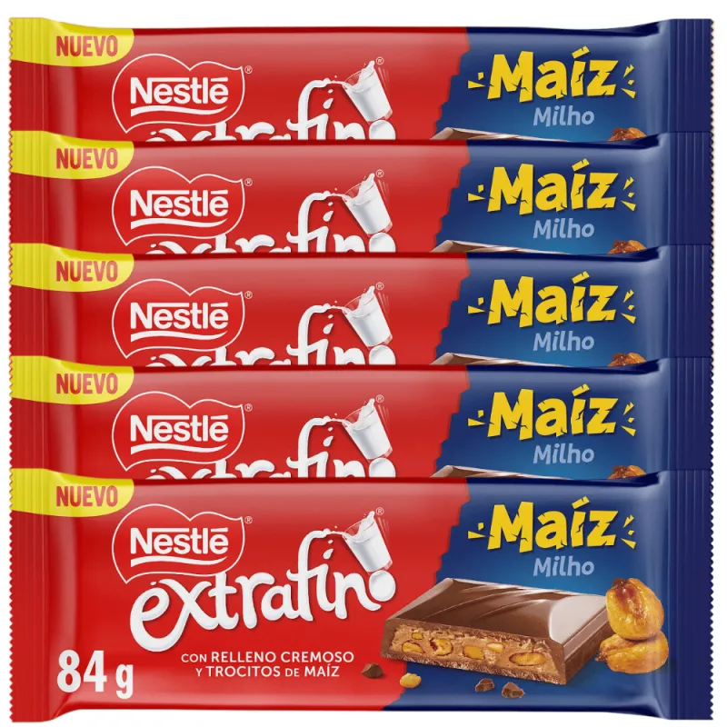 Nestlé Extrafino Maíz 5 Tabletas de 84g