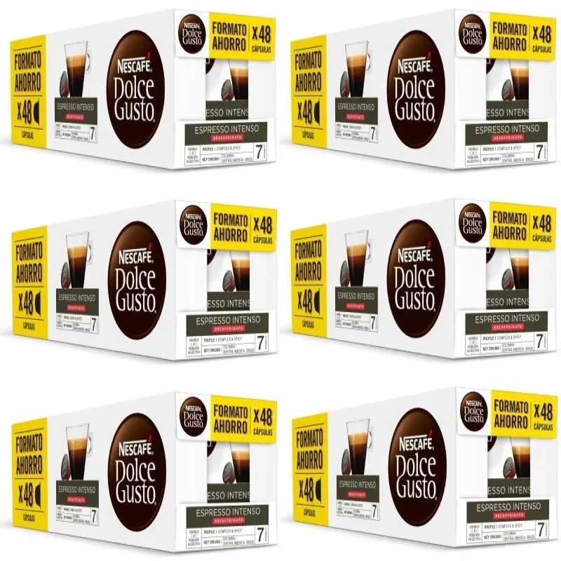 Café Intenso Descafeinado, 18 cajas formato ahorro | Dolce Gusto