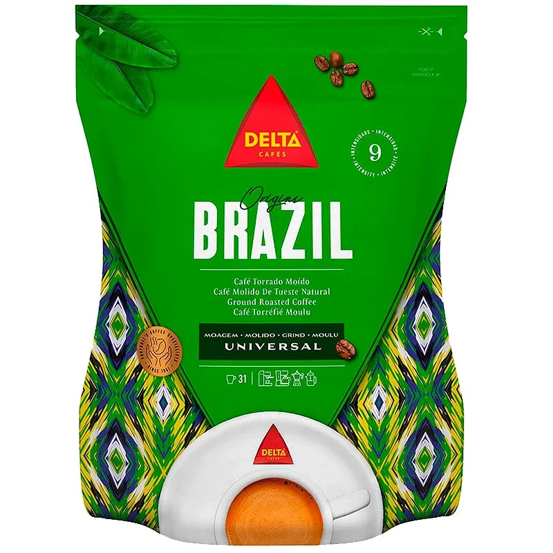 Café molido de tueste Natural Brazil 220g | Delta