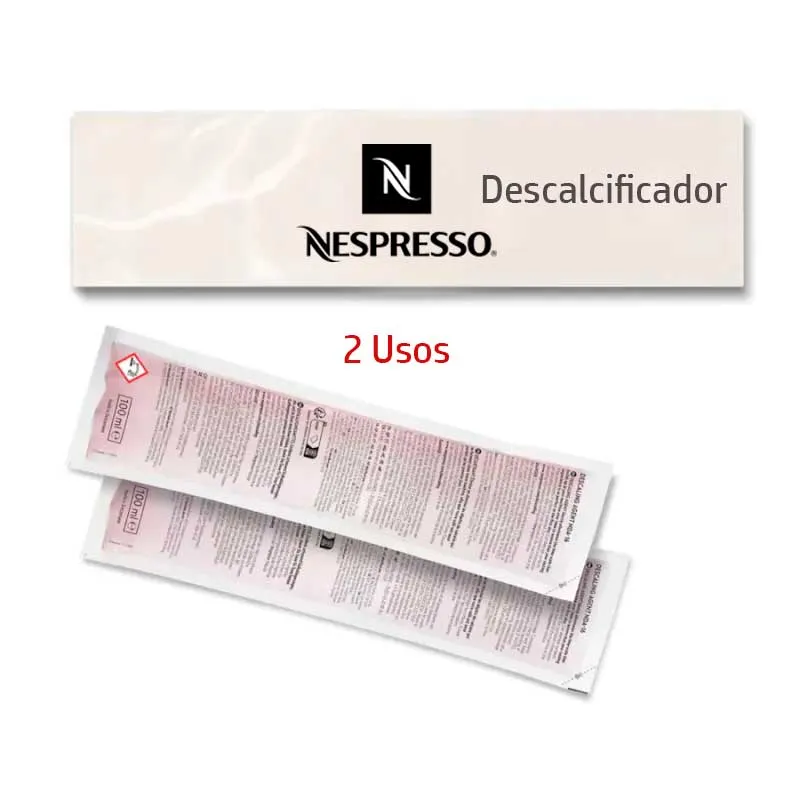 Descalcificador Nespresso 2 sobres de 100ml