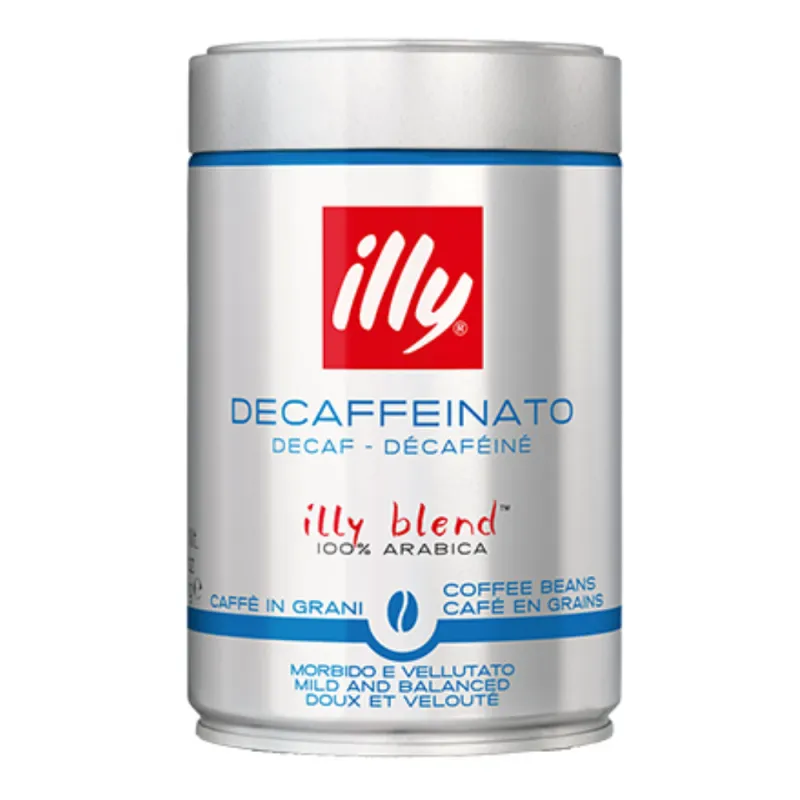 Illy Descafeinado Café en Grano Lata 250gr