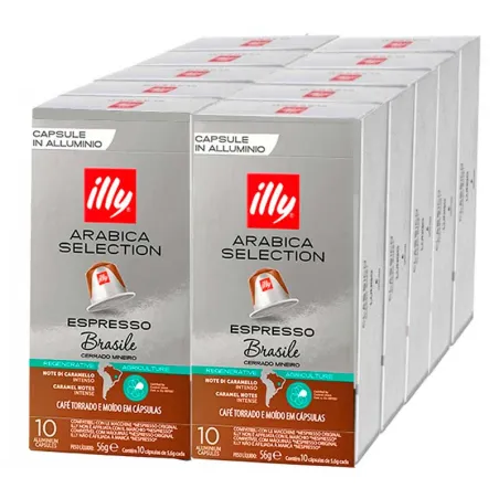Café Brasil 10 cajas 100 cápsulas | Illy  Nespresso