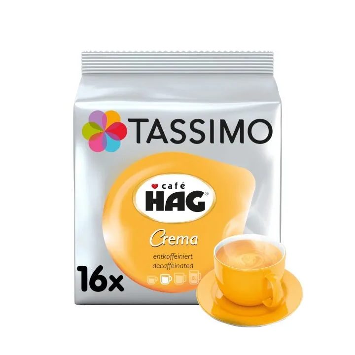 Tassimo Café Descaffeinato HAG Crema 16 cápsulas