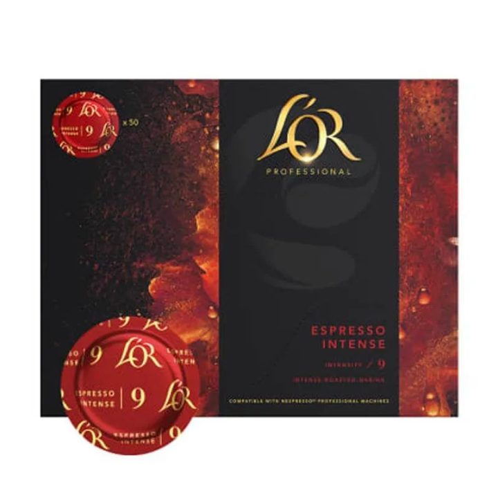 Expresso Intenso L'OR, Nespresso Pro 50 cápsulas.