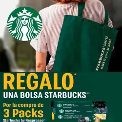 Bolsa Starbucks de Regalo Comprando 3 Nespresso de la marca Starbucks