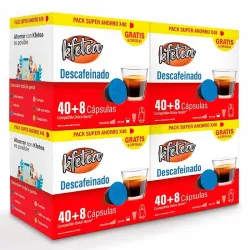 Descafeinado Kfetea 4 cajas de 48 capsulas compatibles Dolce Gusto