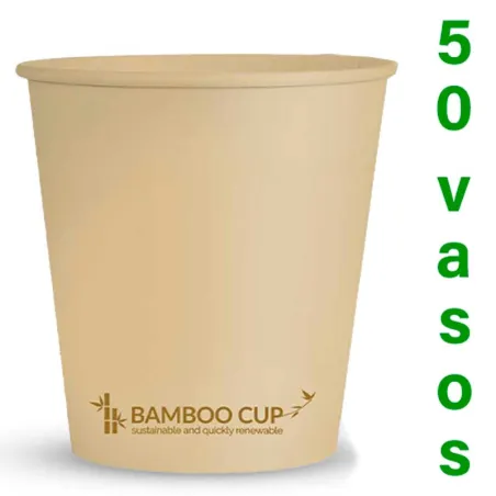 Vasos de Bamboo para Café  4 onzas 110ml 50 unidades