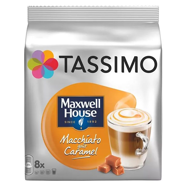 TASSIMO MAXWELL HOUSE Macchiato CARAMEL (8+8 Tazas)