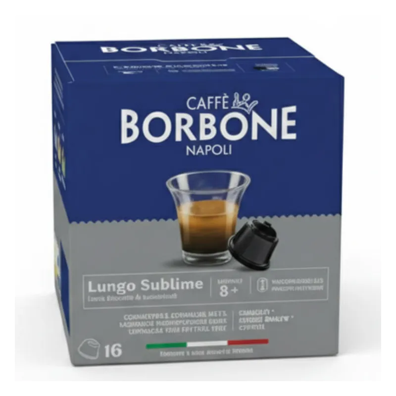 Caffè Borbone Lungo Sublime 16 cápsulas café 100% Arábica compatibles Dolce Gusto