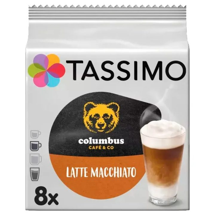 Tassimo Columbus Latte Macchiato 8 Servicios