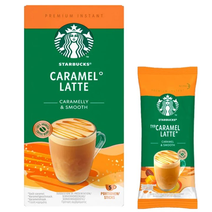 Starbucks Latte Caramel caja de 5 sobres de 23 gramos