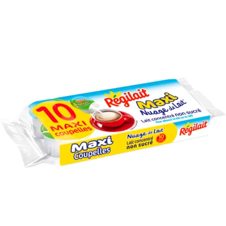 Leche Condensada Regilait 10 unidades de 14 gramos. Sin azúcar añadido